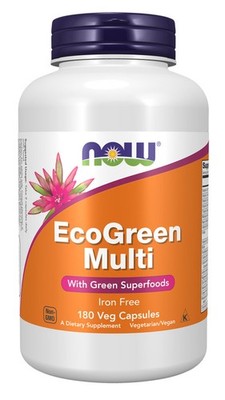 Now EcoGreen Multi - Iron Free  180 vcaps