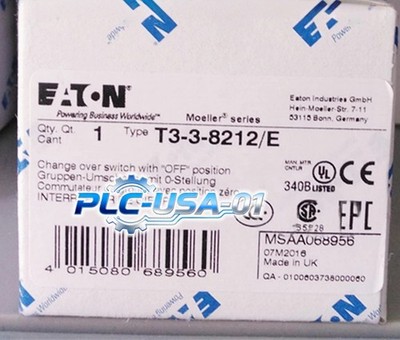 1PCS Brand New EATON T3-3-8212/E Isolation Switch T3-3-8212/E  Fast shipment