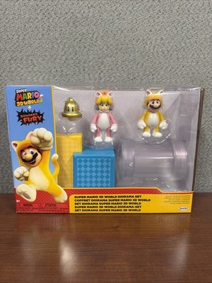 Super Mario 3D World + Bowser's Fury Diorama Set Jakks Pacific 2024 New In Box