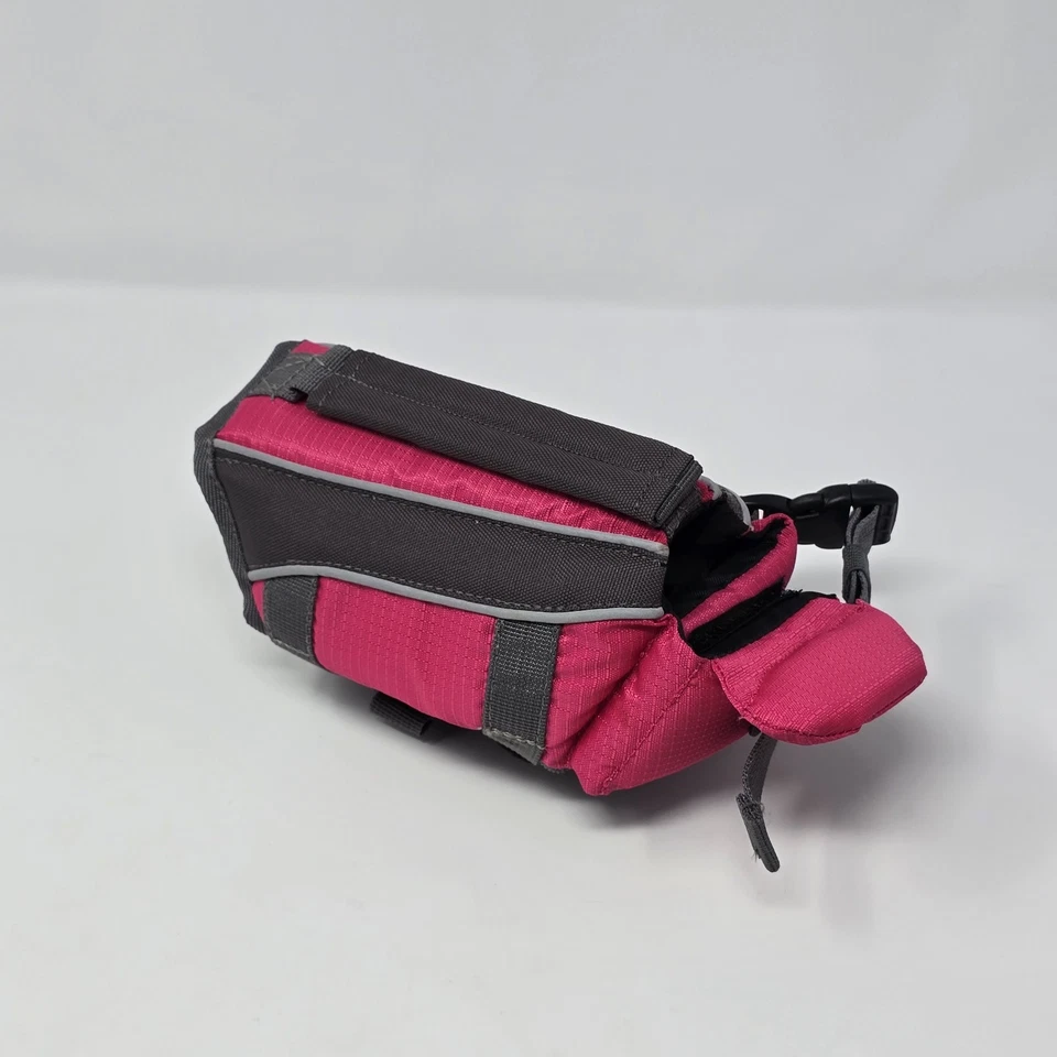 Chaleco salvavidas ajustable para mascotas chaleco reflectante preservador cachorro seguridad rosa pequeño-tv Foto 2 de 4