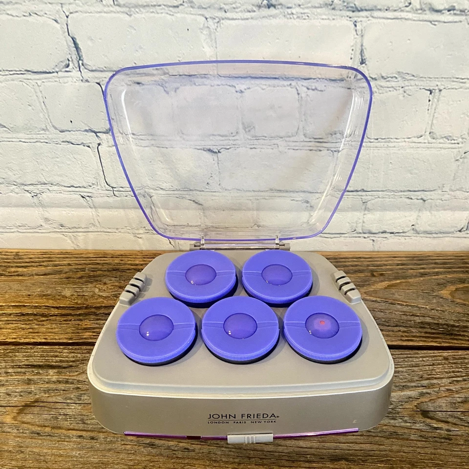 John Freida Body & Shine Smooth Waves 5 Jumbo Hair Rollers Heated Curlers  - Image 2 of 4