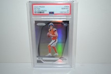 2024 Panini Prizm Denver Broncos Bo Nix Silver Rookie Graded PSA 10 GEM MT