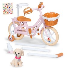 Baby Born Fahrrad mit Lucky - Puppenfahrrad mit Hundekörbchen und Zubehör