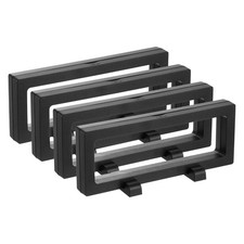 4 Pcs 3D Floating Display Case, 7.1 x 2.8 x 0.8 Inch Black