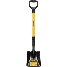 32 In. Fiberglass D-Handle Carbon Steel Transfer Shovel Free Ship NEW
