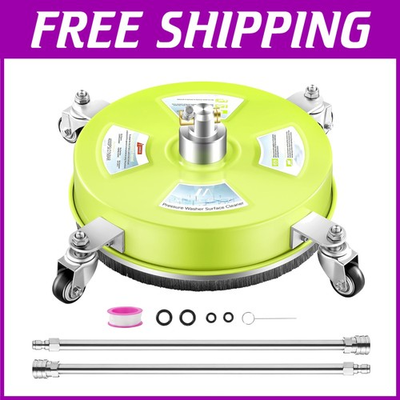 #ad 4 Wheel Stainless Steel Surface Cleaner for 4000 PSI Pressure Washers—14#x27;#x27; Model $118.79