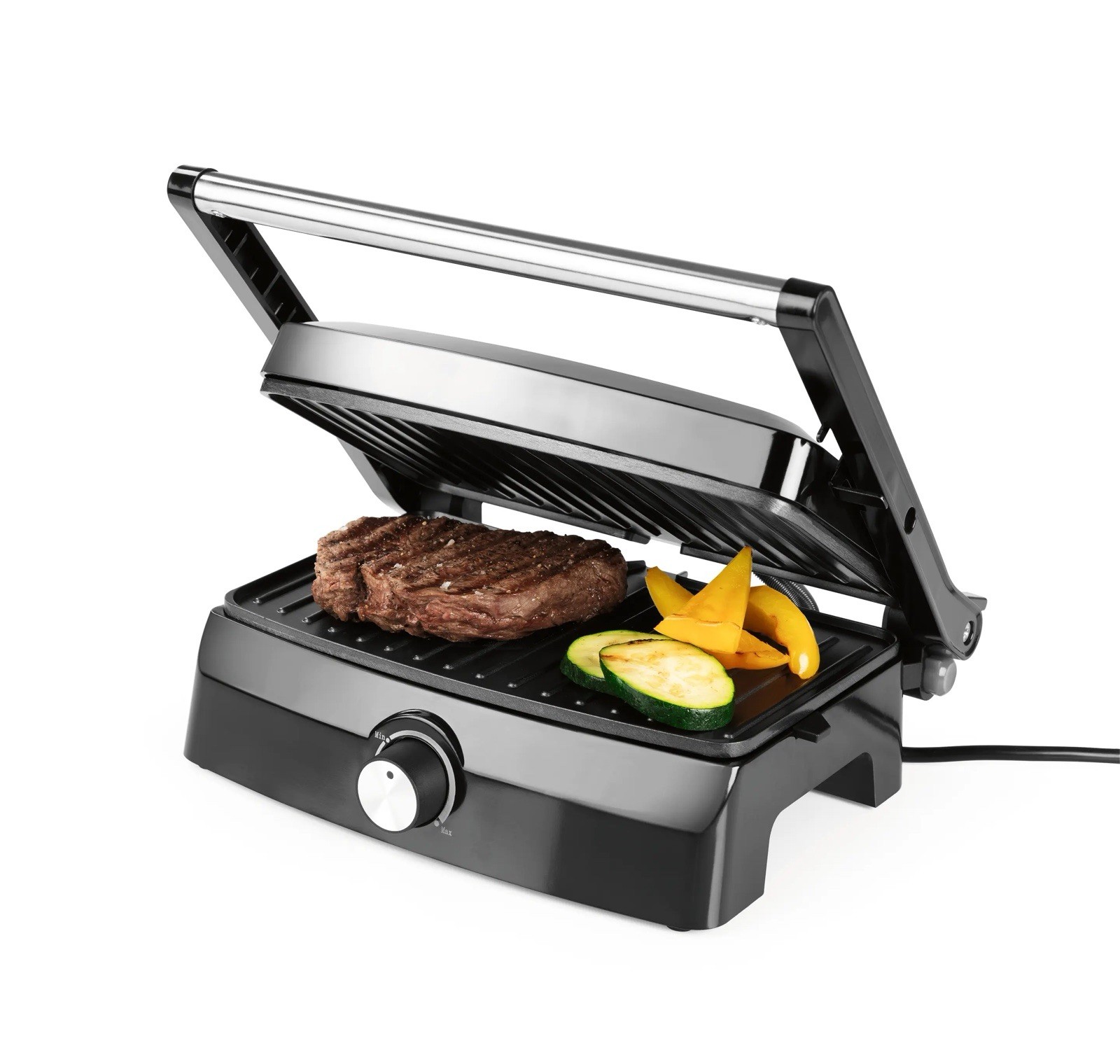 Kontaktgrill Gourmetmaxx Antihaftbeschichtung Aluminium Grill Fleisch Sandwich