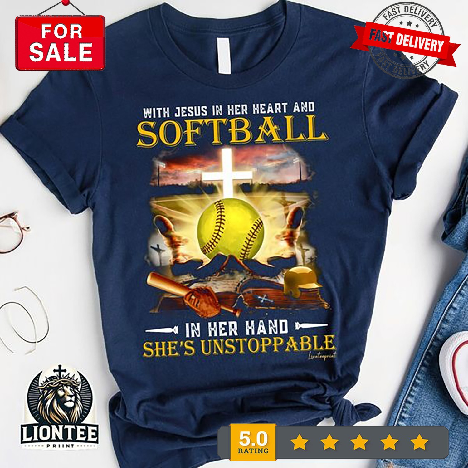 with Jesus in her heart and softball in her hand she�s unstoppable Christian ...