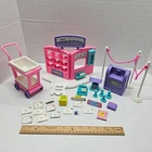 Barbie SO MUCH TO DO POST OFFICE Lot - Mailbox Mail Cart Letters Stamps Vintage
