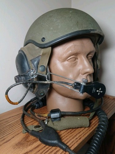 US Military Tank Armored Combat Crew Radio Helmet Vietnam War Era Or Before