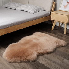 Premium Genuine Fur Sheepskin Rug Real Australia Sheepskin Natural Luxury Flu...
