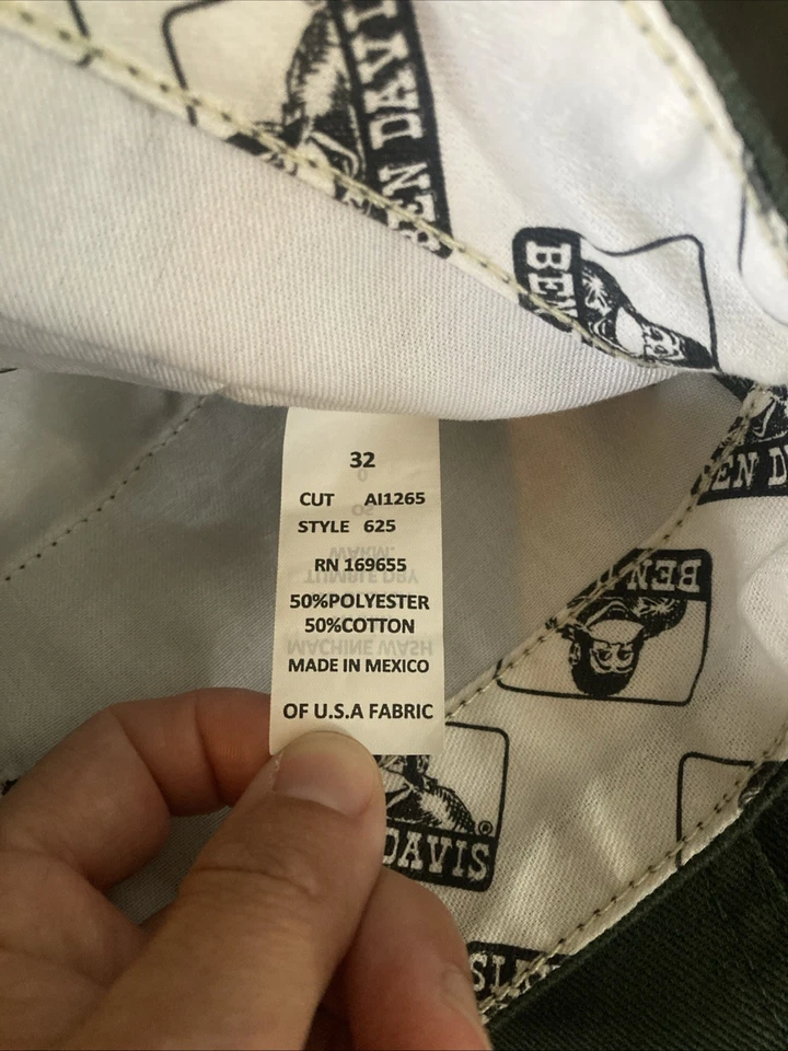 Ben Davis Men's Olive Original Pants 32x30 Excellent condition - Image 4 of 4