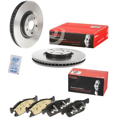 2x Brembo Bremscheibe Ø316mm + Beläge vorne passend für FORD S-MAX, USA EDGE