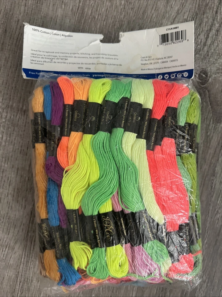 Coats & Clark 6-Strand Embroidery Floss Jumbo Pack 105 Pkg-Basic C11JV.0001 - Image 2 of 2