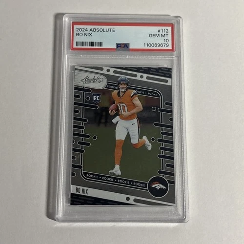 2024 Panini Absolute Bo Nix Rookie PSA 10 #112