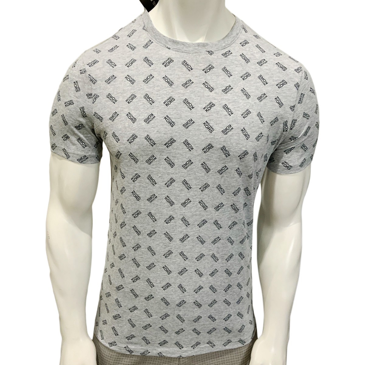 NWT MICHAEL KORS MSRP $56.99 MENS GRAY CREW NECK SHORT SLEEVE T-SHIRT SIZE S M L thumbnail 2