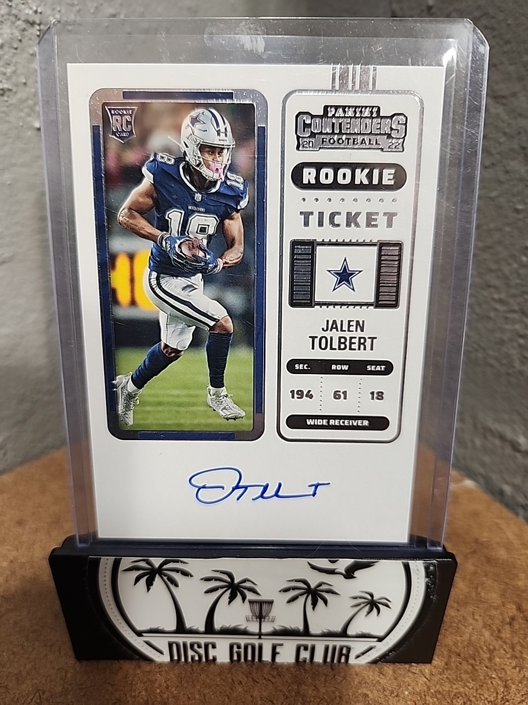 2022 Panini Contenders Rookie Ticket RPS Jalen Tolbert #122 Cowboys RC auto 