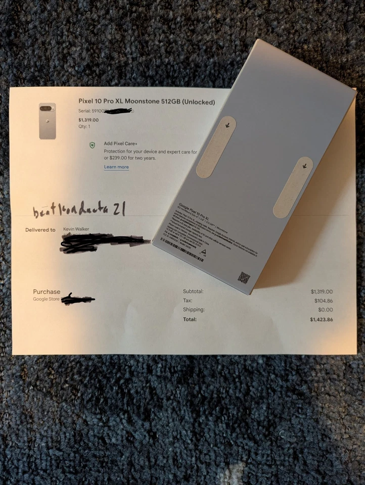 Google Pixel 10 Pro XL - 512 GB - Moonstone (Unlocked) New Sealed - Image 3 of 3