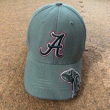 Top of the World Alabama Crimson Tide Hat Mens Gray One-Fit Stretch Cap Big Al