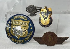 1930's Radio Show Lot Orphan Annie Dick Tracy Lone Ranger & CPT Franks Air Hawks