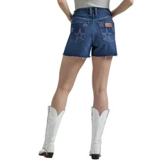 NEW Wrangler Retro Women's Bailey High Rise Star Patch Cut Off Short Lynn 11/31