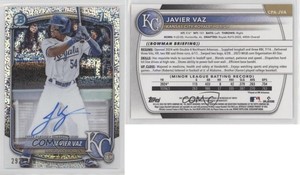 2025 Bowman Chrome Prospect Speckle Refractor /299 Javier Vaz #CPA-JVA Auto