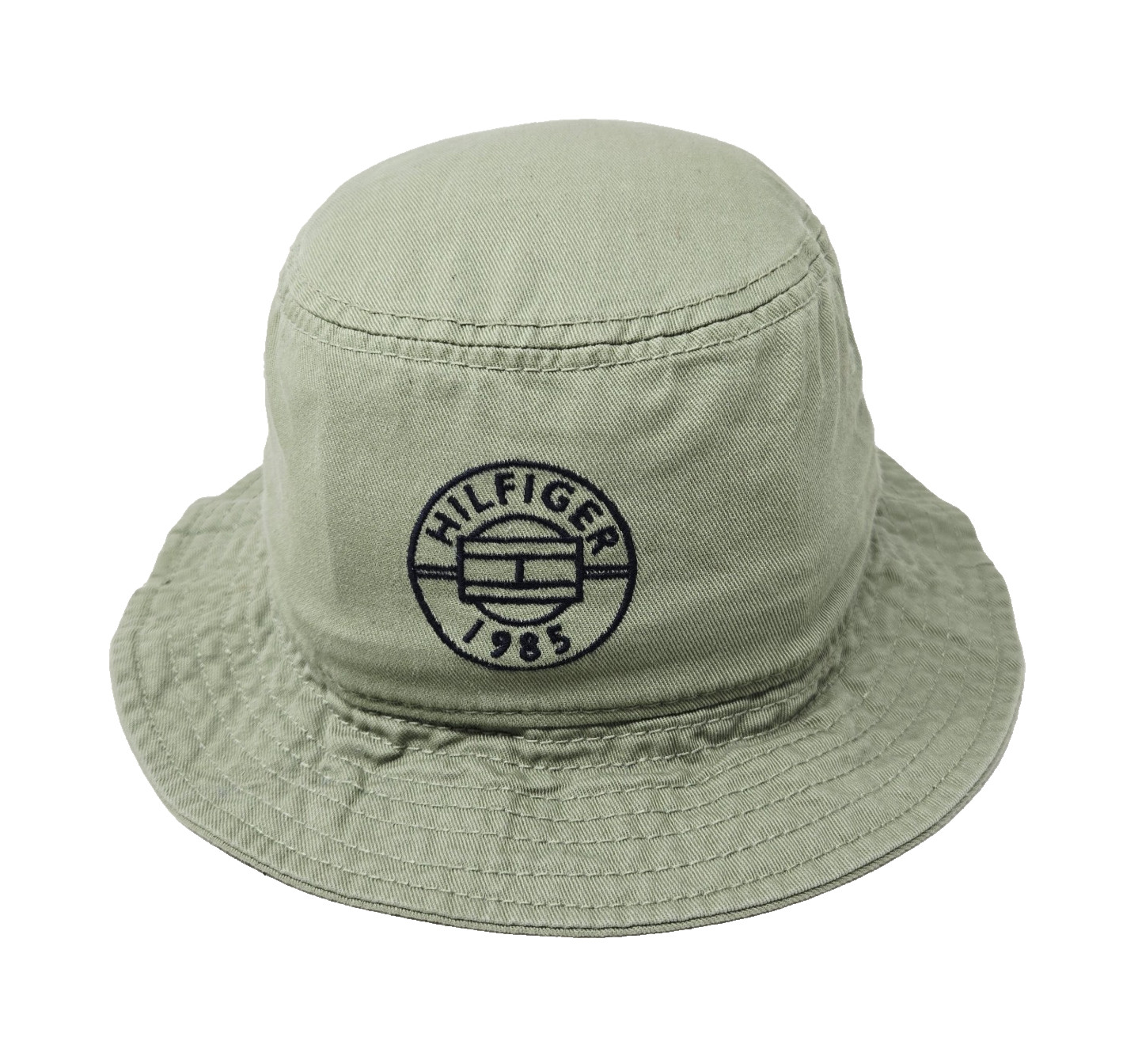 Vintage Y2K Tommy Hilfiger Green Bucket Hat Spell Out Retro Cap Retro fisherman