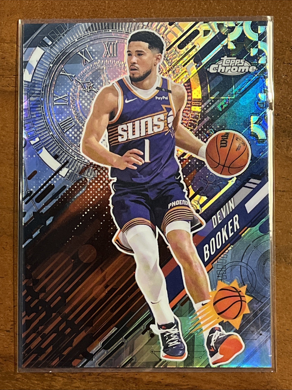 Devin Booker #GT-4 (Basketball Cards 2025 Topps Chrome Go Time) — is it worth grading?