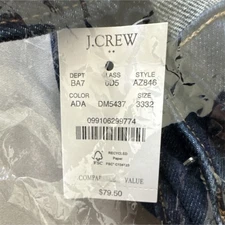 J.CREW Slim Straight Jeans Medium Wash Denim Blue Button 5-Pocket Men