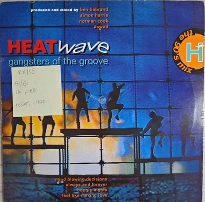 Heatwave Gangsters Of The Groove Vinyl Record EX/VG STAR2434 1990