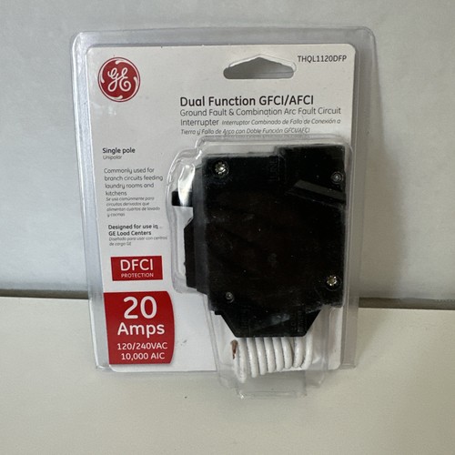 GE THQL1120DFP 20A Single Pole GFCI & AFCI Circuit Breaker (E10033190)