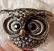 Owl Head Sterling Ring Size 6.5-S