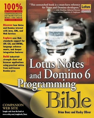 Lotus Notes  and Domino 6 Programming B... by Oliver, Rocky Paperback / softback