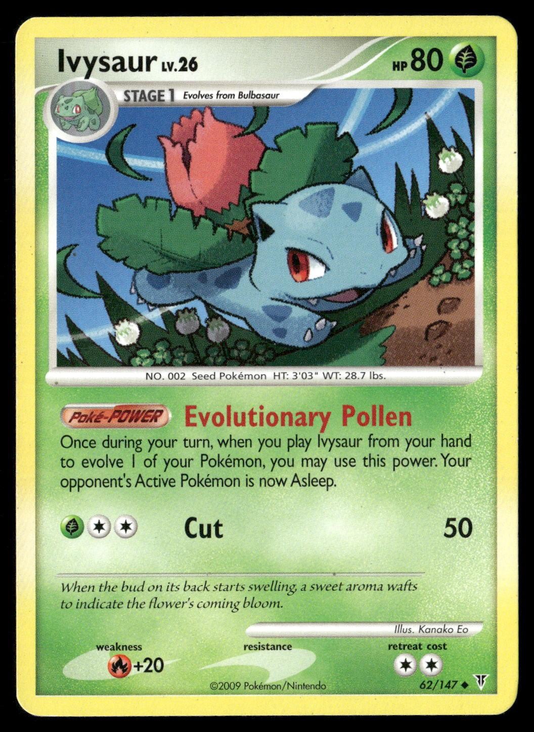 Ivysaur 62/147 Uncommon Supreme Victors Pokemon LP