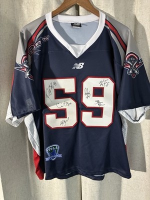 Boston Cannons Multi-Signed Game Jersey #59 Paul Rabil #99 New Balance Mens 2XL