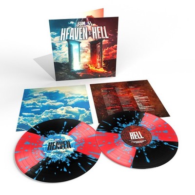 Sum 41 - Heaven :X: Hell Black & Red Quads w/ Cyan Splatt (2024 - CZ - Original)