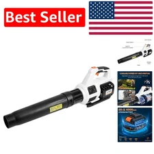 Ultra-Light 20V Cordless Leaf Blower with 580 CFM Airflow & One-Button Operation