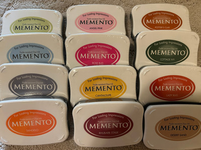 12 Brand New Tsukineko Memento Dye Ink Pads Lot