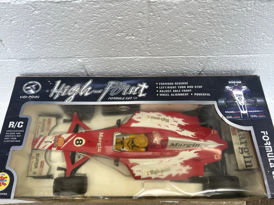 XIN QIANG High Point 1:6 RC Formula One Car Margin Red White In Box Vintage - Image 4 of 4
