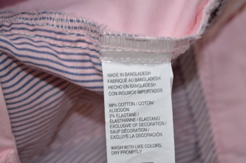 Izod Saltwater Pink Flat Front Stretch Chino Shorts Mens Size 40 X 7" New $60 - Picture 4 of 7