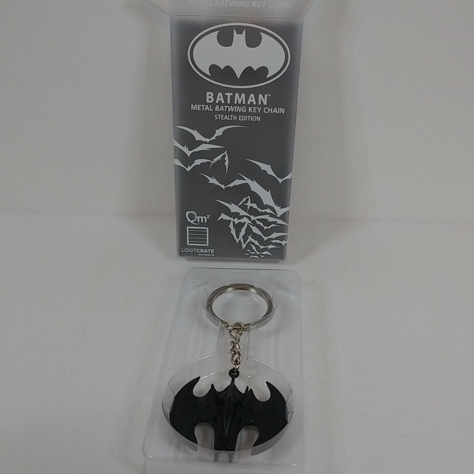 New Batman Metal Works Batwing Key Chain Stealth Edition Loot Crate Exclusive