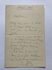 Lettre Autographe Signée - Louis Godefroy JADIN 