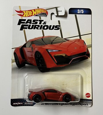 HOT WHEELS 2023 FAST & FURIOUS Mix 2 HNW46 W MOTORS Lykan HyperSport 3/5