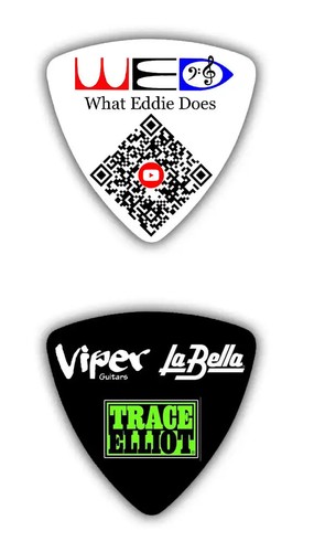 Custom Triangle Delrin Guitar Picks - Picture 4 of 4