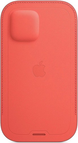 Véritable Apple IPHONE 12/12 Pro Cuir Étui Avec Magsafe - Rose Agrumes - Photo 4 sur 7