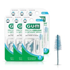 GUM Proxabrush Go Betweens Wide Dental Brush Refills 8 Ct Pack of 6 Interdental