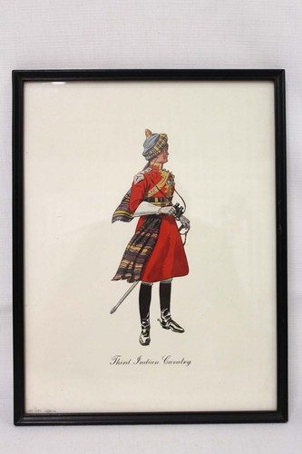 1950's Framed Print Gordon & Seaforth Highlanders, Black Watch, Third Indian Cav - Picture 6 of 16
