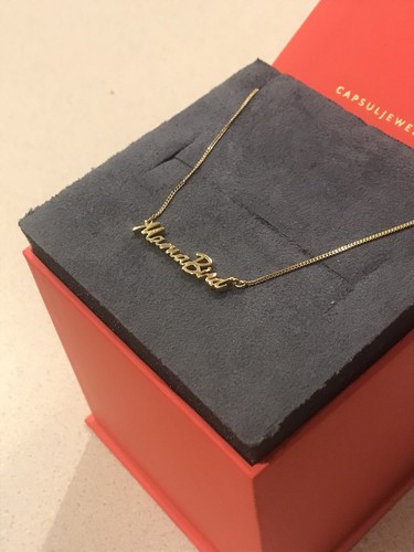 Capsul Mamabird Necklace 14K Gold Plated