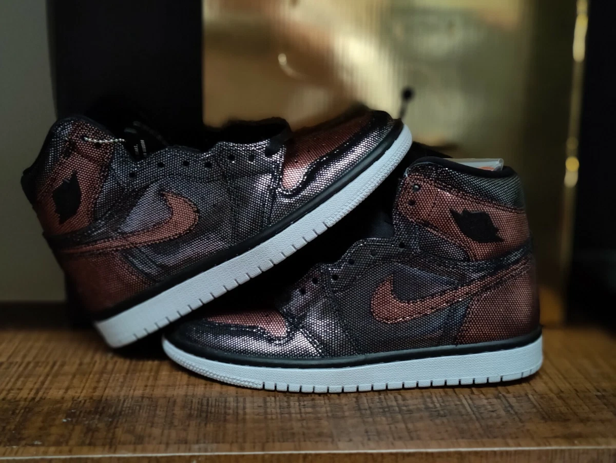 Jordan 1 black best sale rose