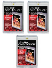 (3-Pack) Ultra Pro One Touch Magnetic Card Holder 130pt w/ UV Protect Xtra Thick